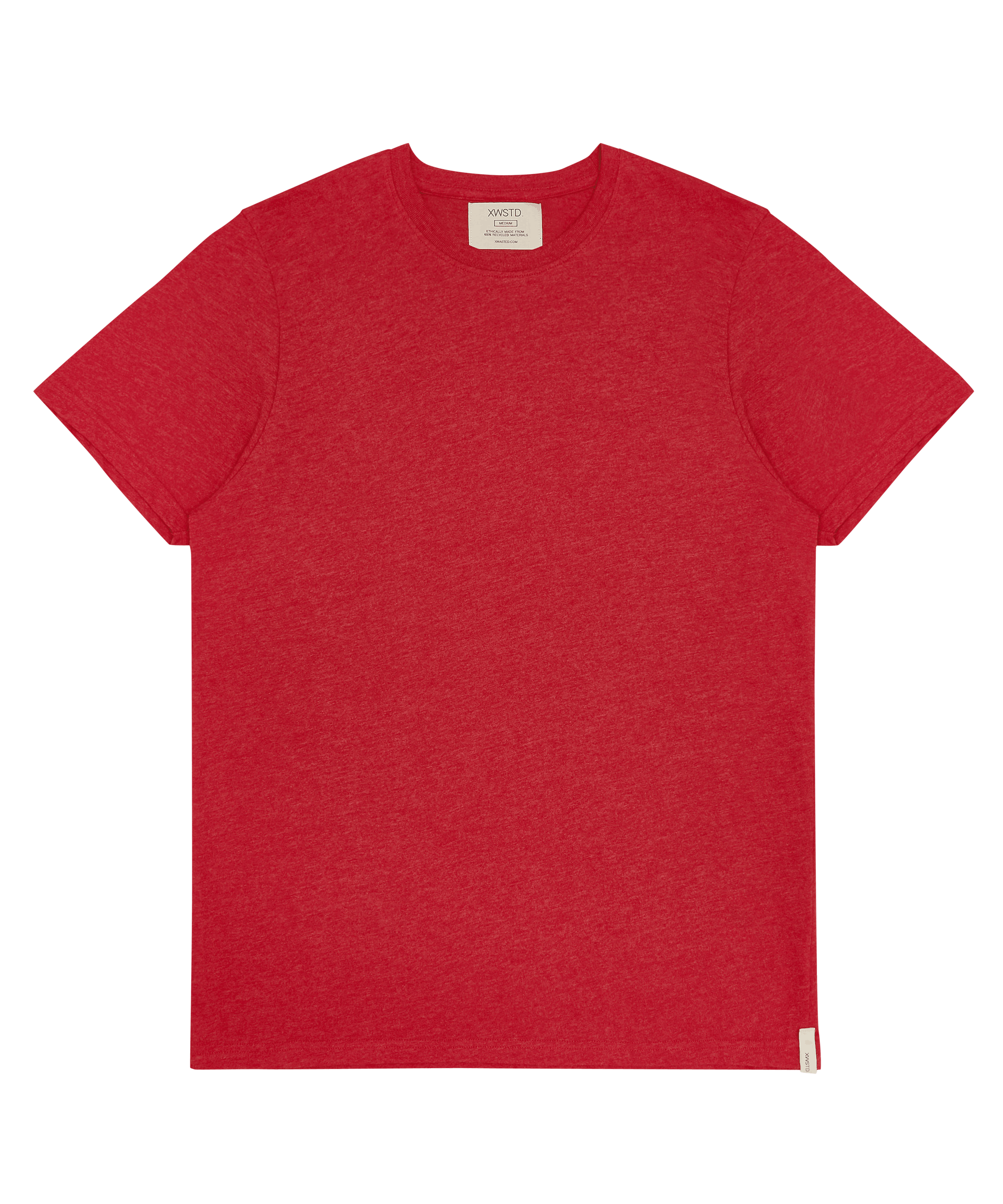 XWASTED faded red organic 100% recycled t-shirt 