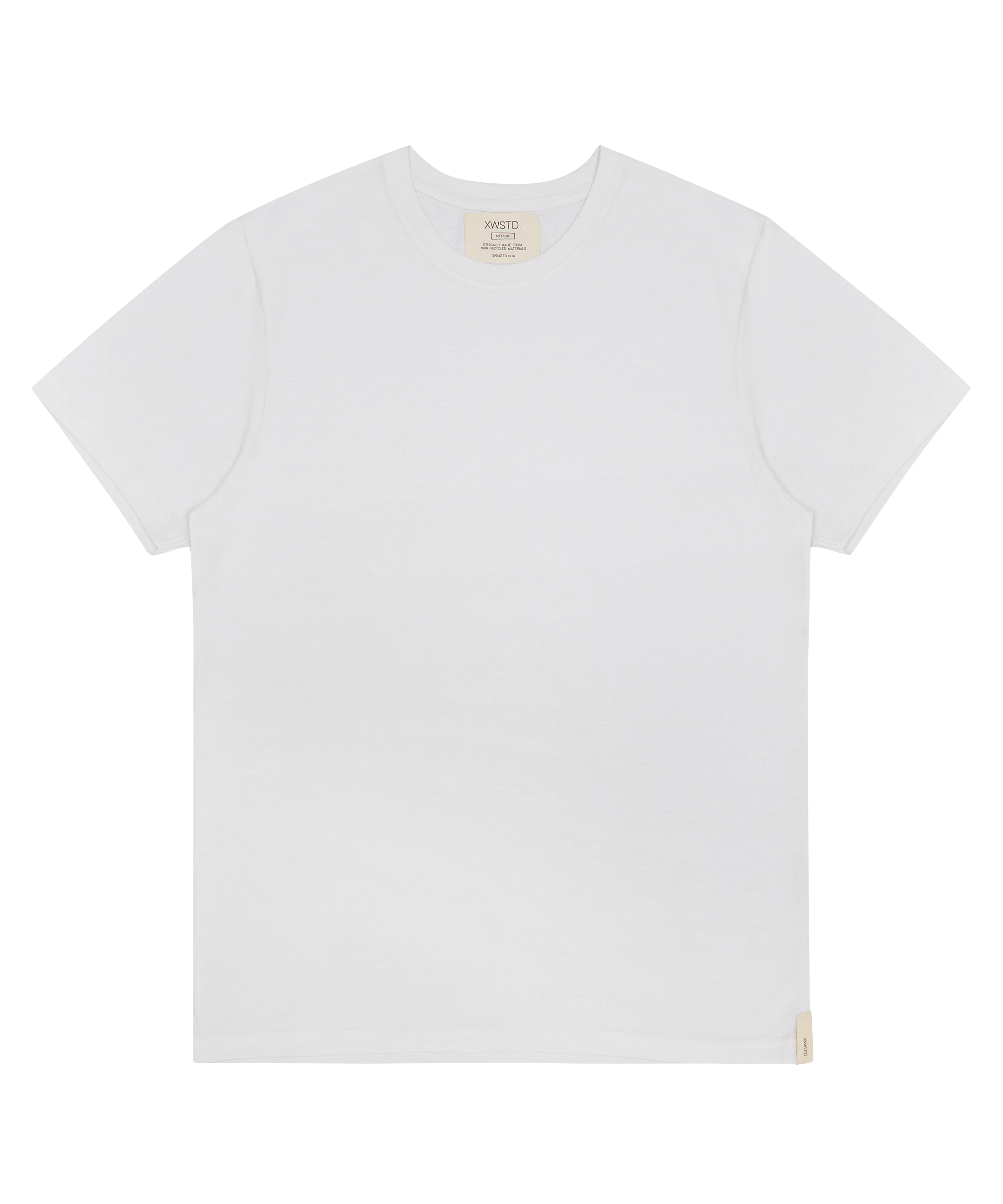 XWASTED pure white organic 100% recycled t-shirt 