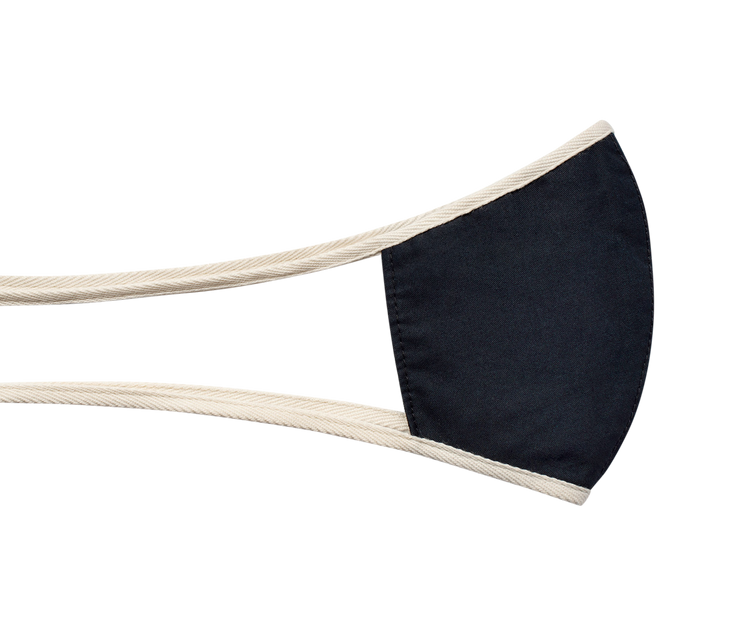 XWASTED pure navy (white string) facemask
