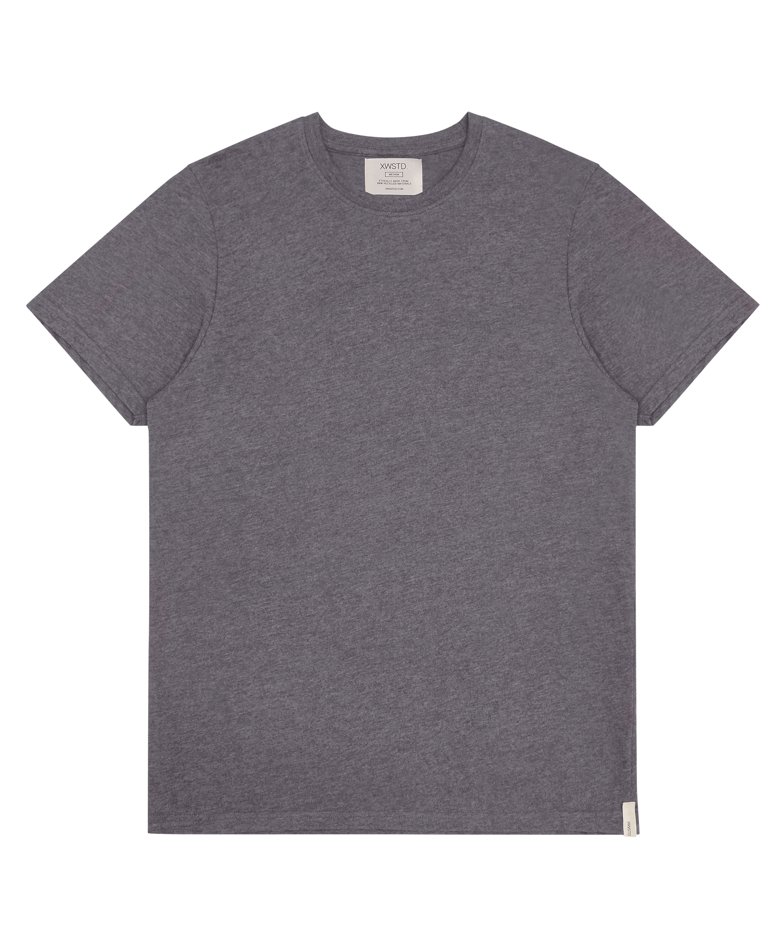 XWASTED faded grey organic 100% recycled t-shirt 