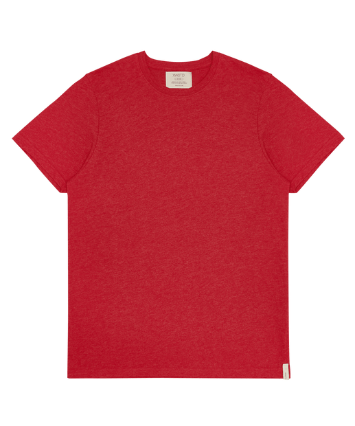 XWASTED faded red organic 100% recycled t-shirt 