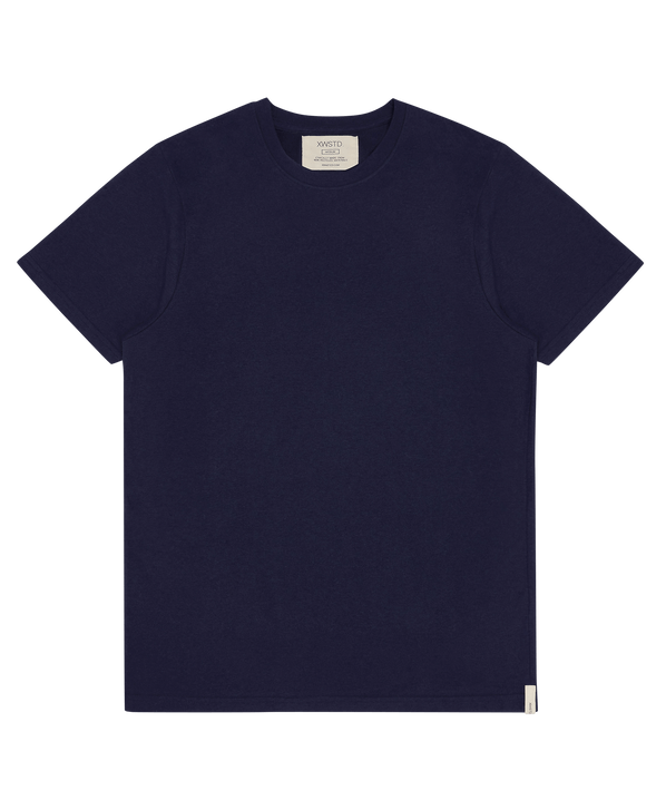 XWASTED pure navy organic 100% recycled t-shirt 