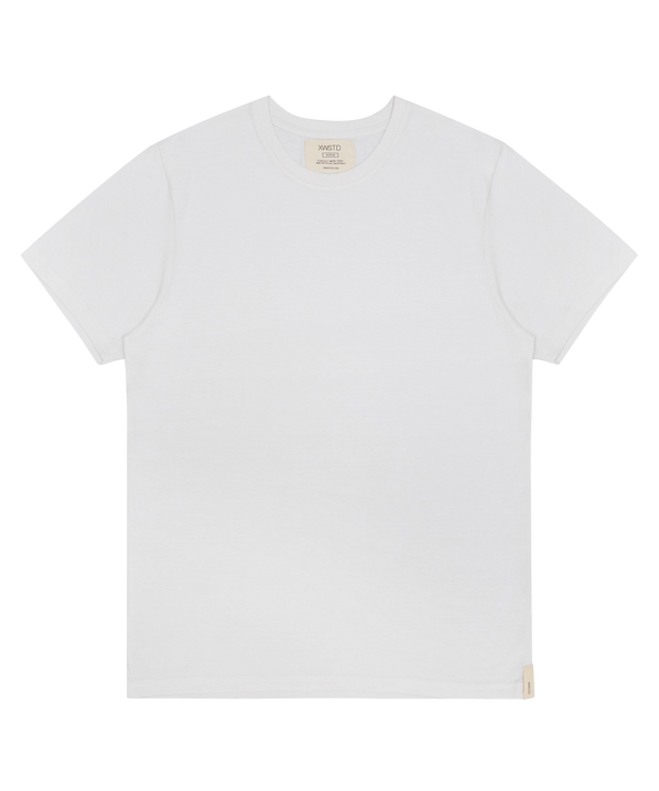 XWASTED pure white organic 100% recycled t-shirt 